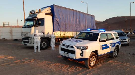 PDI TARAPACÁ DESARTICULA BANDA CRIMINAL DEDICADA AL ROBO DE CAMIONES DE ALTO TONELAJE CON MERCADERÍAS ZOFRI