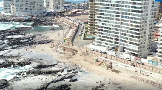 UN 56% DE AVANCE PRESENTA EL NUEVO PASEO COSTERO DE LA PENÍNSULA DE CAVANCHA